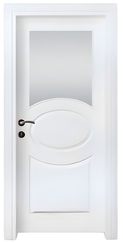 Moderne weiße tür mit - moderne,